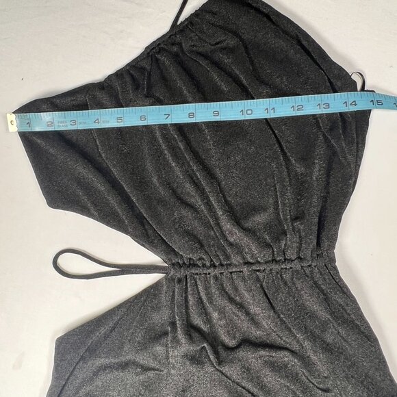 NWT Misha Adara Black Bodycon Midi Dress Stretch Strappy Cut-Outs Size 6 - Picture 9 of 16